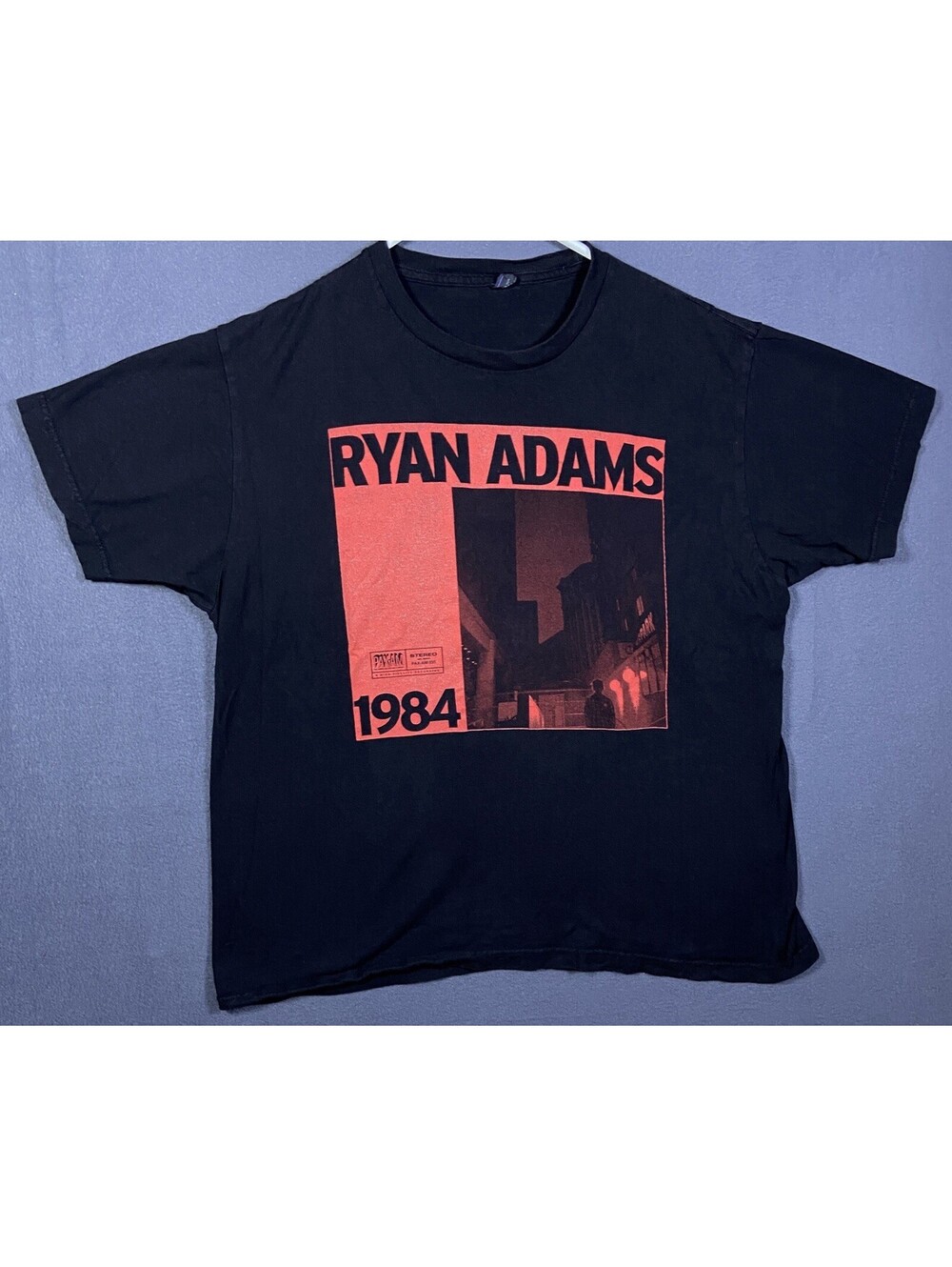 Ryan Adams Shirt Short Sleeve Crew Neck Concert Shirt Band Tee Black Tultex L
